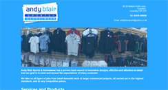 Desktop Screenshot of andyblairschoolwear.co.uk